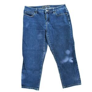Michael Kors Dark Wash Size 8 Denim Crops